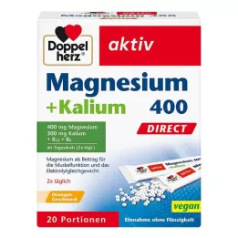 DOPPELHERZ Magnez+Potas DIRECT Torebki porcjowe 20 szt