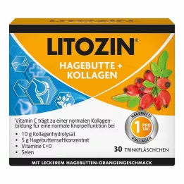 LITOZIN Butelka do picia z dzikiej róży i kolagenu, 30X25 ml