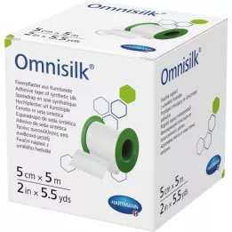 OMNISILK mocowanie gipsu sztuczny jedwab 5 cmx5 M, 1 szt