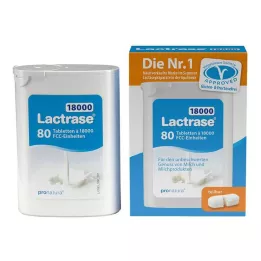 LACTRASE 18 000 FCC tabletek w opakowaniu podwójnym dozownik, 2X40 szt