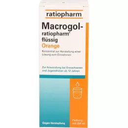 Macrogol ratiopharm Płynna pomarańcza przed zaparciem, 250 ml
