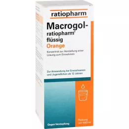 Macrogol ratiopharm Ciekły pomarańczowy przed zaparciami, 1000 ml