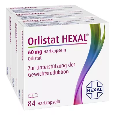 ORLISTAT HEXAL 60 mg kapsułki twarde, 3X84 szt ORLISTAT HEXAL 60 mg kapsułki twarde, 3X84 szt