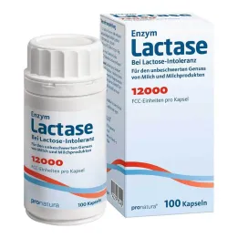 Laktaza 12 000 kapsułek FCC , 100 sztuk
