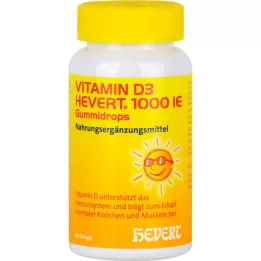 Witamina D3 Hevert 1. 000 I. E. Krople gumowe, 60 szt