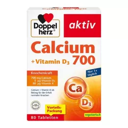 DOPPELHERZ Wapń 700+witamina D3 tabletki, 80 szt