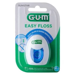 GUM Nić dentystyczna Easy Floss, woskowana.30 m Taśma dentystyczna Ptfe, 1 szt