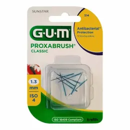 GUM Proxabrush Classic wymienne szczoteczki 1,3 mm, 8 sztuk