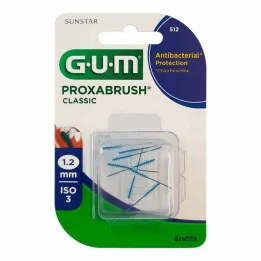 GUM Proxabrush Classic wymienne szczoteczki 1,2 mm, 8 sztuk