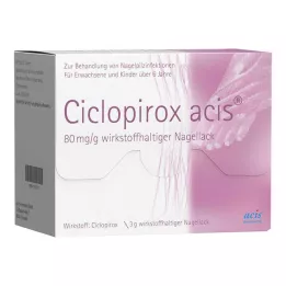 CICLOPIROX acis 80 mg/g składnik aktywny lakier do paznokci, 3 g