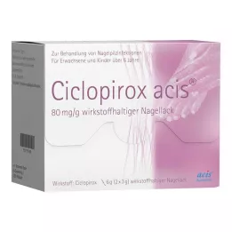 CICLOPIROX acis 80 mg/g składnik aktywny lakier do paznokci, 6 g