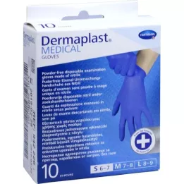 Dermaplast Rękawice medyczne UNCERIL S 6-7, 10 szt