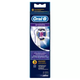 ORAL-B szczotki szczotki 3D białe, 3 szt