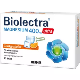 Biolectra Magnez 400 mg ultra granulki do picia pomarańczowy, 10 szt