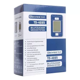 GLUCO TEST DUO Blutzuckermessger.starterset Mg/DL, 1 szt