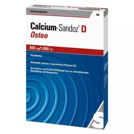 CALCIUM SANDOZ D Osteo 500 mg/1000 IU tabletki do żucia, 120 szt