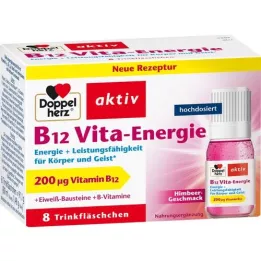 DOPPELHERZ B12 Vita-Energie ampułki do picia, 8 szt