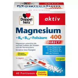 DOPPELHERZ Magnez + Witaminy z grupy B DIRECT Granulki 40 szt
