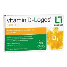 VITAMIN D-LOGES 5600 IU tygodniowe tabletki do żucia Depot opakowanie rodzinne, 60 szt