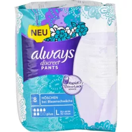 ALWAYS dyskretne majtki chłonne plus L, 8 szt