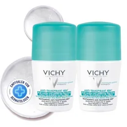 Vichy Dezodorant w kulce przeciw plamom 48h, 2X50 ml