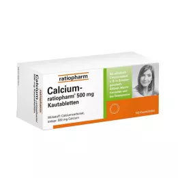 CALCIUM-RATIOPHARM 500 mg tabletki do żucia, 100 szt