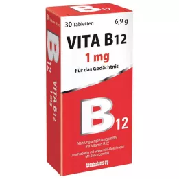 VITA B12 1 mg pastylki do ssania o smaku miętowym, 30 szt