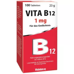 VITA B12 1 mg pastylki do ssania o smaku miętowym, 100 szt