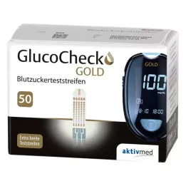 GLUCOCHECK GOLD Paski do pomiaru glukozy we krwi, 50 szt