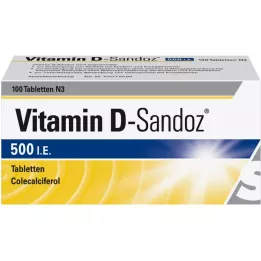 Witamina D Sandoz 500 I.E. Tabletki, 100 szt