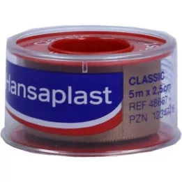 HANSAPLAST fixierpfl.classic 2,5 cmx5 m pchnięcie, 1 szt