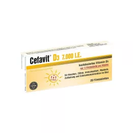 CEFAVIT D3 7000 j.m. tabletki powlekane, 20 szt