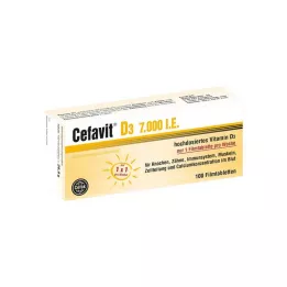 CEFAVIT D3 7000 j.m. tabletki powlekane, 100 szt