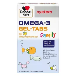 DOPPELHERZ Omega-3 Gel-Tabs system rodzinny, 60 szt