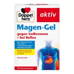 DOPPELHERZ Żel żołądkowy na zgagę i refluks, 20 szt