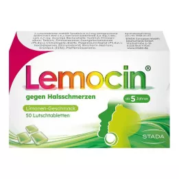 LEMOCIN pastylki na ból gardła 50 szt
