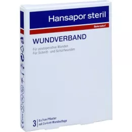HANSAPOR STERIL RANE Association 6x7 cm, 3 szt