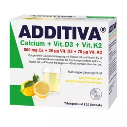 Additiva Wapń + wit. D3 + VIT. K2 Drink Granulles, 20 szt