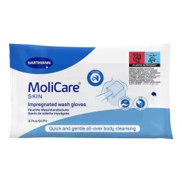 MOLICARE SKIN Rękawice do mycia 8 sztuk