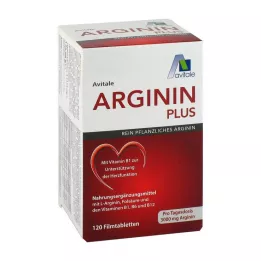ARGININ PLUS Witamina B1+B6+B12+Kwas foliowy tabletki powlekane, 120 szt