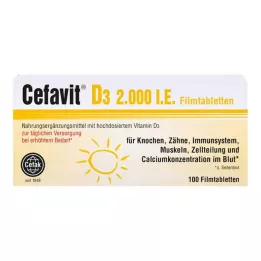 CEFAVIT D3 2000 j.m. tabletki powlekane, 100 szt