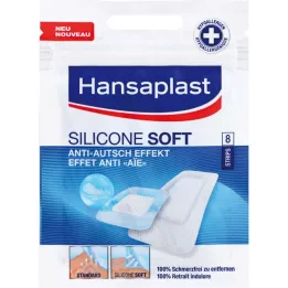 Hansaplast Silikonowe paski miękkie bruk, 8 szt
