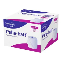 Peha-Haft bandaż mocujący bez lateksu 6 cm x 20 m, 8 sztuk