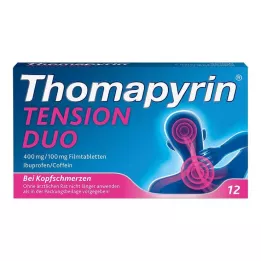 THOMAPYRIN TENSION DUO 400 mg/100 mg tabletki powlekane, 12 szt