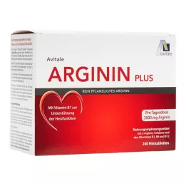 ARGININ PLUS Witamina B1+B6+B12+Kwas foliowy tabletki powlekane, 240 szt