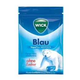 WICK BLAU Cukierki mentolowe bez cukru w torebce, 72 g