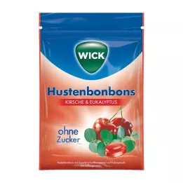 Wick Dzikie słodycze wiśniowe i eukaliptusowe bez cukru, 72 g