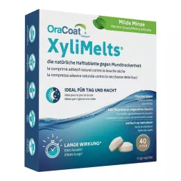 ORACOAT Tabletki samoprzylepne XyliMelts łagodna mięta, 40 szt