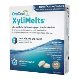 ORACOAT Tabletki samoprzylepne XyliMelts bez mięty, 40 szt