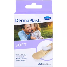 Dermaplast Miękkie paski brukowe 19 x 72mm, 20 szt